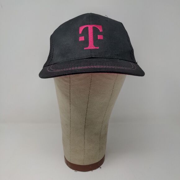 T Mobile Tuesdays Cell Phone Black Pink Adjustable Hat Embroidered OSFA Logo - Picture 2 of 11